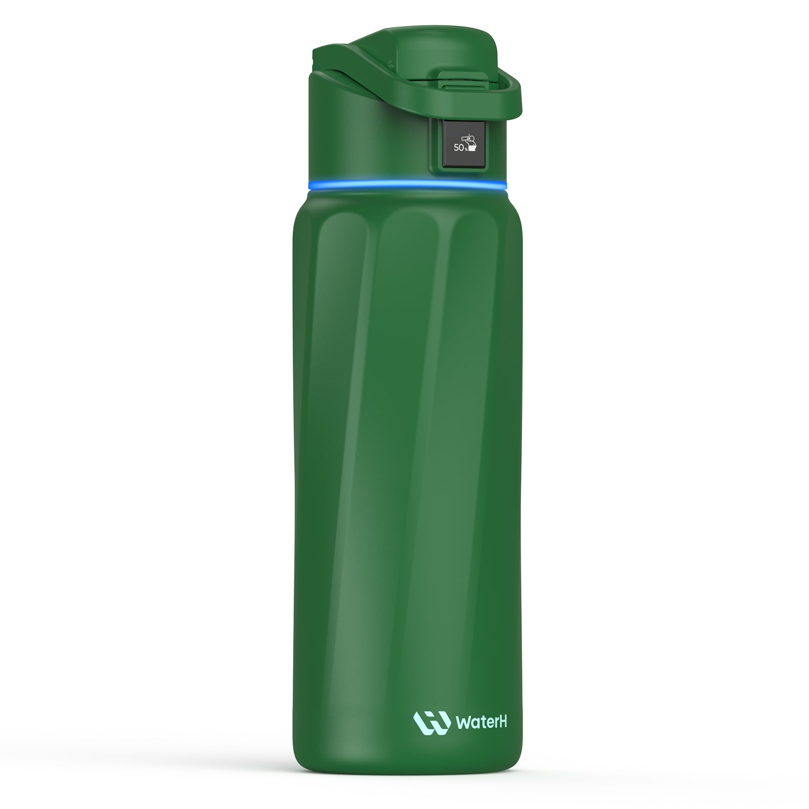 Green water bottle