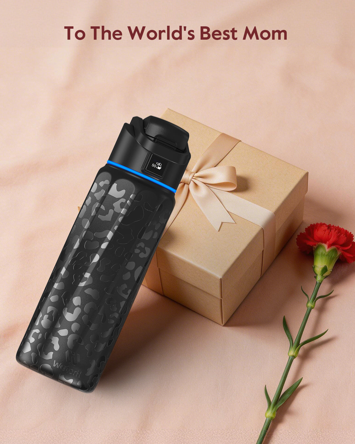 WaterH Boost Smart Water Bottle: 32 oz Hydration Tracker with APP &  Insulation