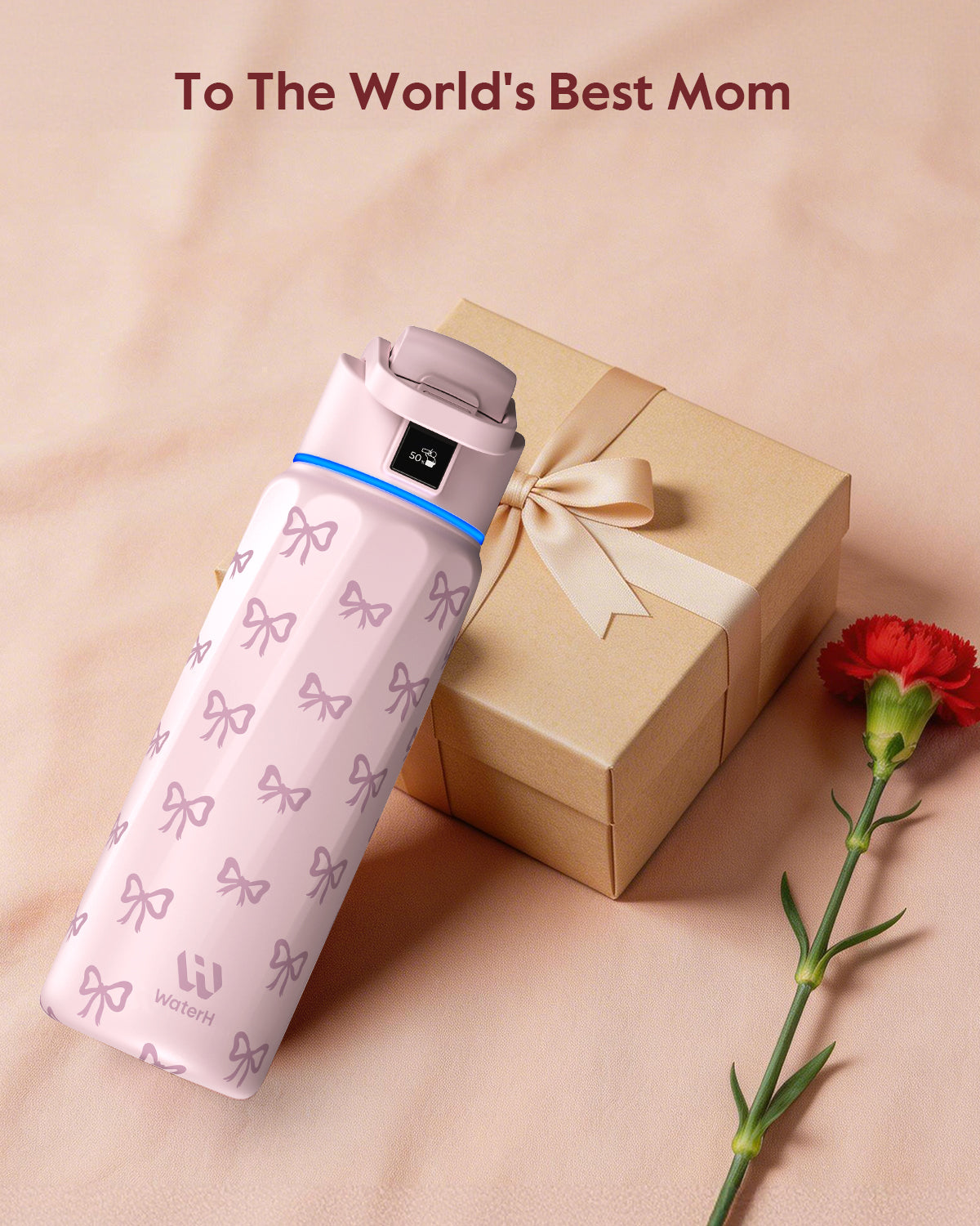 WaterH Boost Smart Water Bottle: 32 oz Hydration Tracker with APP &  Insulation