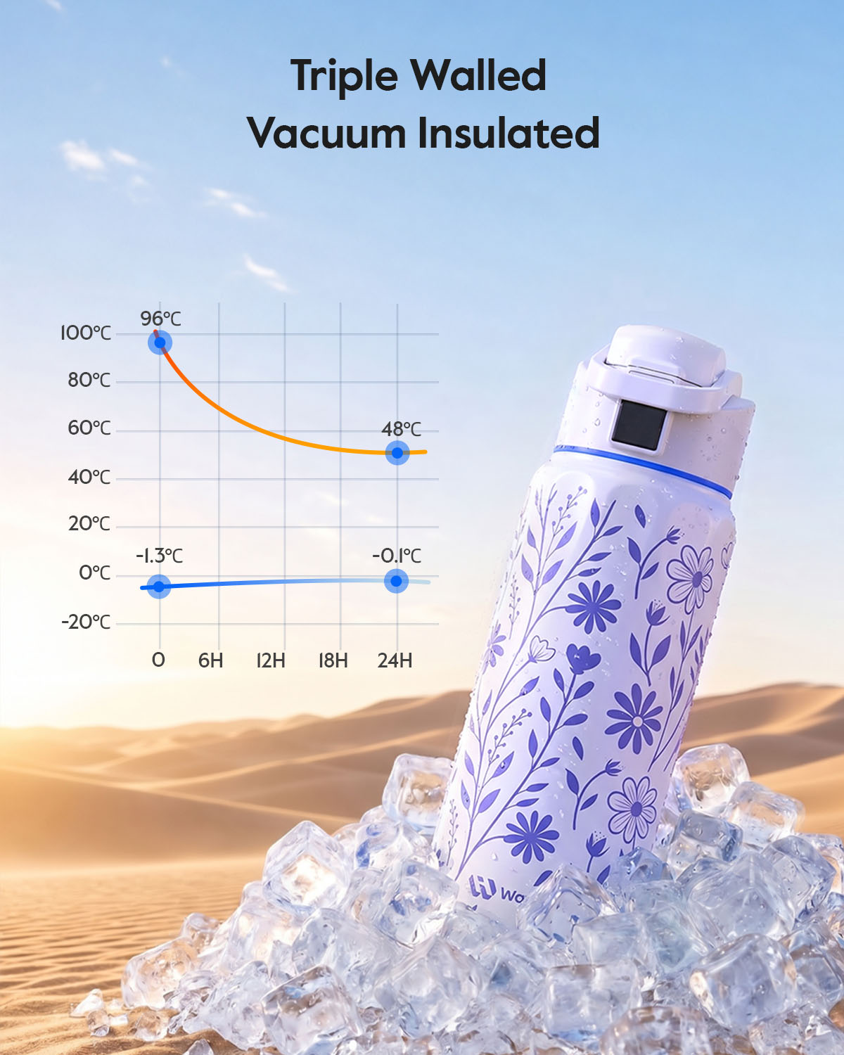 WaterH Boost Smart Water Boost 3D – 32oz of Hydration in a New Dimension