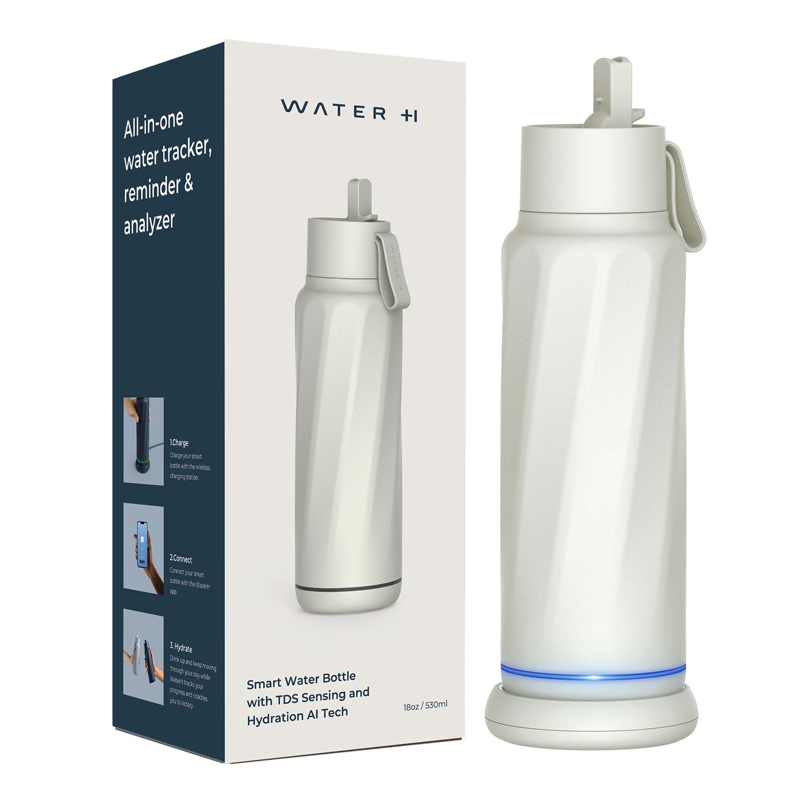 The Smart water bottle that reminds you to drink water with LED