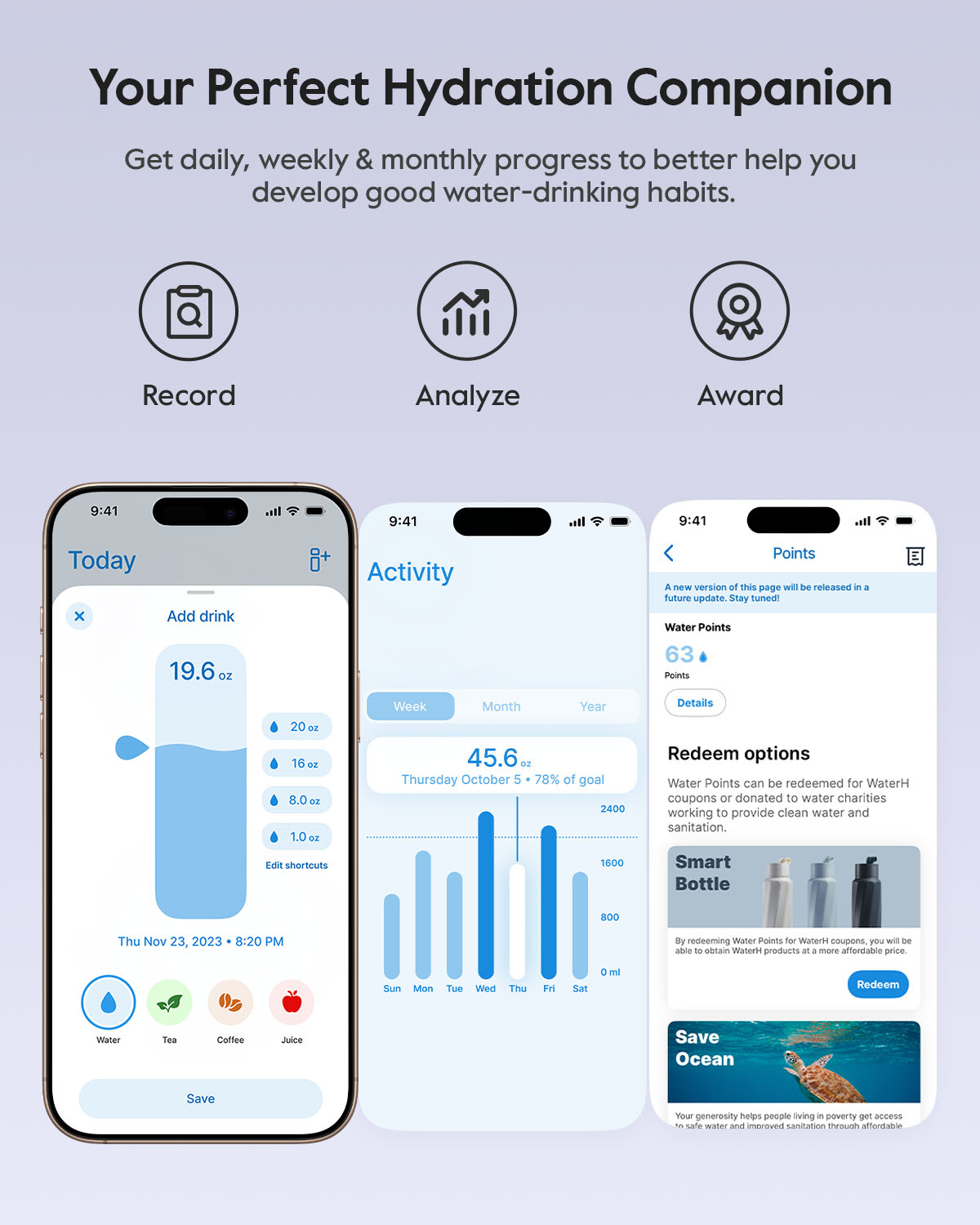 WaterH Boost Smart Water Boost 3D – 32oz of Hydration in a New Dimension