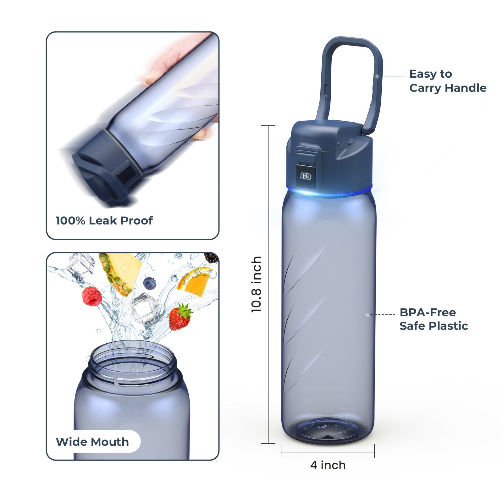 WaterH Boost Lite Smart Water Bottle with great performance
