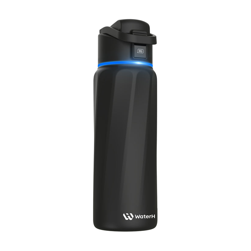 Smart Hydration Tracker Water Bottle 32oz with Reminder - WaterH Boost ...